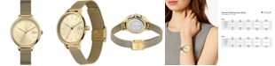 Lacoste Women's Cannes Gold-Tone Stainless Steel Mesh Bracelet Watch 34mm